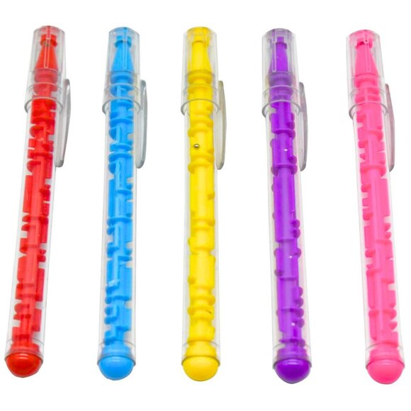 Other - PICK 3 FIDGET Maze Puzzle Blue Ink Ballpoint Pen NEW
